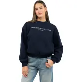 Tommy Hilfiger Collegepaita 'Logo Relaxed' laivastonsininen / valkoinen