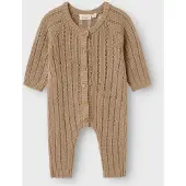 Lil´ Atelier Nbmnomo Wool Knit Suit Lil - Beige - 80