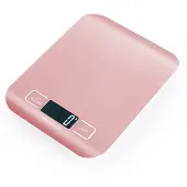 INF Ladattava digitaalinen keittiövaaka paristoilla - Ruusukulta 10 kg/1 g