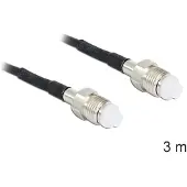 DeLOCK 88594, 3 m, RG-174, FME, FME, Musta