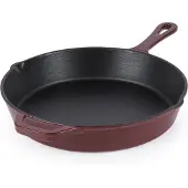 Salter BW13773R 26cm Cast Iron FryPan, Raudona
