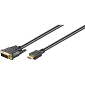 Goobay HDMI - DVI-D - 3m - Musta
