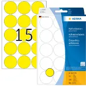 Herma label manual ø32 yellow (480)