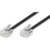 Pro Modular telephone cable - Musta - 6m