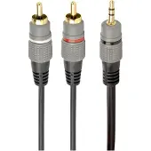 Gembird Jack 3.5mm - RCA (Cinch) x2 2.5m grey cable (CCA-352-2.5M)