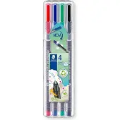 Staedtler Triplus Fineliner 4 kpl kuitukärkikynä
