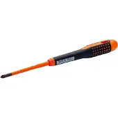 Bahco Ruuvimeisseli Ergo Slim Combi VDE; SL5/PH1; 202 mm; ristipää, urapää