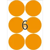 Herma label manual ø50 neon orange (144)