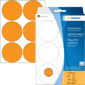 Herma 2284, Oranssi, Ympyrä, Selluloosa, Paperi, 24 arkkia, 11,1 cm, 17 cm