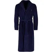 Ralph Lauren Logo-Embroidered Cotton Terry Robe - Navy - S/M