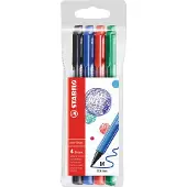Stabilo Nylon Tip Kirjoituskyn pointMax - Lompakko 4 kpl - Eri v rit 1 kpl (1 kpl pakkaus)