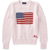 Ralph Lauren Pusero - Neulottu - Vaaleanpunainen M. Liput - - 16 v (176) - Puserot