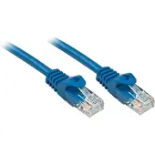 Lindy Basic patch cable - 5 m - blue - Sininen - 5m