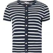 Tommy Hilfiger Gold Button Slim Ss Tee - Navy - M