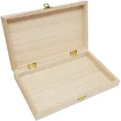 Playwood Box Rectangle with Lid Paulownia Wood
