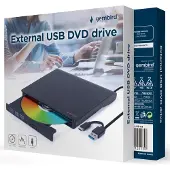 Gembird USB 031 ulkoinen DVD-asema (valkoinen)