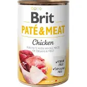 Brit Paté & Meat with Chicken, Koiran märkäruoka, Adult, Viljaton, 400 g