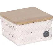 Handed By - Top Fit Tiny Säilytyskori kannella 13x13x8 cm Champagne