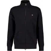 Gant for man. 2008006 Shield zip hoodie black (L), Casual, Cotton