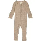 Green Cotton Woolly Rib Bodysuit - Beige - 50