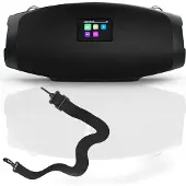 Xoro XOR400908, Kannettava, DAB, DAB+, FM, 174.926 - 239.2 MHz, 20 W, 6,1 cm (2.4"), Musta