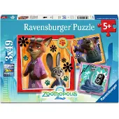 Ravensburger Zootopia 2 Palapelit 3-in-1