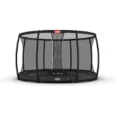 Berg Champion InGround Trampoline With Safety Net Deluxe AirFlow Pro 430 cm Harmaa