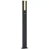 LUCANDE Virgalia LED-projektori, liiketunnistin, 100cm, IP54, Musta, Alumiini, Moderni
