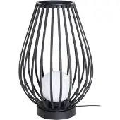 LUCANDE terassivalaisin Marrin, musta, metalli, Ø 46cm Marrin, Musta, Metalli, Moderni