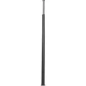 LUCANDE LED-ulkovalaisin Sidny, 220 cm, antrasiitti, IP54 Sidny, Musta, Alumiini, Moderni