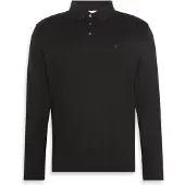 Calvin Klein Ls Supima Cotton Solid Polo - Black - S