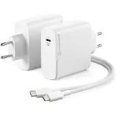 Alogic Rapid Power 100W GaN verkkovirtalaturi + 2m USB-C kaapeli (va.)