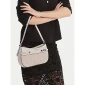 GUESS Melinda Logo Shoulder Bag - Gold - ONE SIZE