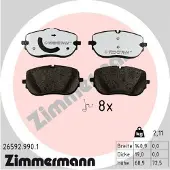 ZIMMERMANN Jarrupalasarja (4kpl), levyjarru 26592.990.1