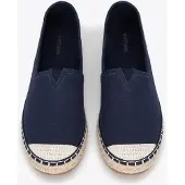 WITTCHEN Men's Espadrilles with Braided Toe, Navy Blue, Textile Material