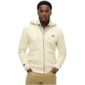 Superdry Essential Logo Zip Hoodie Hb - Cream - XXL