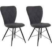 Loft 24 2 tuolin setti Notio Living Viola, tummanharmaa