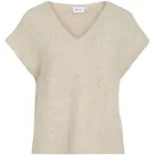 Vila Benna Loose Knit Lyhythihainen Neulepusero