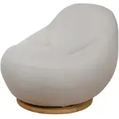 Cane-Line Gem lounge tuoli m/teak kääntölaakeri Sand AirTouch