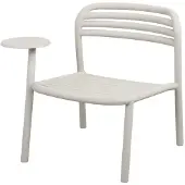 Cane-Line , Bliss lounge tuoli m/sivupöytä oikea Sand, aluminium