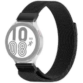 SKALO Milanese Loop to Samsung Watch 4 Classic 42mm - Musta