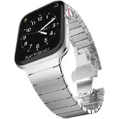 SKALO Teräsranneke "Flat" Apple Watch SE 40mm - Hopea
