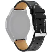 SKALO Ranneke nahkaa Samsung Watch 6 Classic 43mm/47mm - Musta