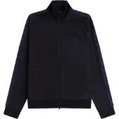 Fred perry Mesh Taped Track Jkt - Black - XL