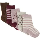 Minymo Sock W. Pattern (5-Pack) - Multi/patterned - 31\34