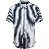 Only & Sons Onswayne Life Ss Viscose Shirt Noos - Navy - L