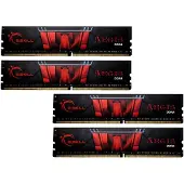 G.Skill Aegis F4-3200C16Q-64GIS, 64 GB, 4 x 16 GB, DDR4, 3200 MHz, 288-pin DIMM