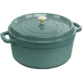 Staub La Cocotte pyöreä pata valurauta 5,2 L Eukalyptus puu