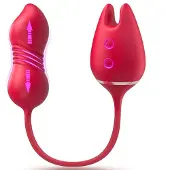 Dark Red Brand Vibraattori Rose Series 3in1