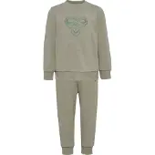 Hummel Hmlmini Jersey Crewsuit Bee - Khaki green - 104